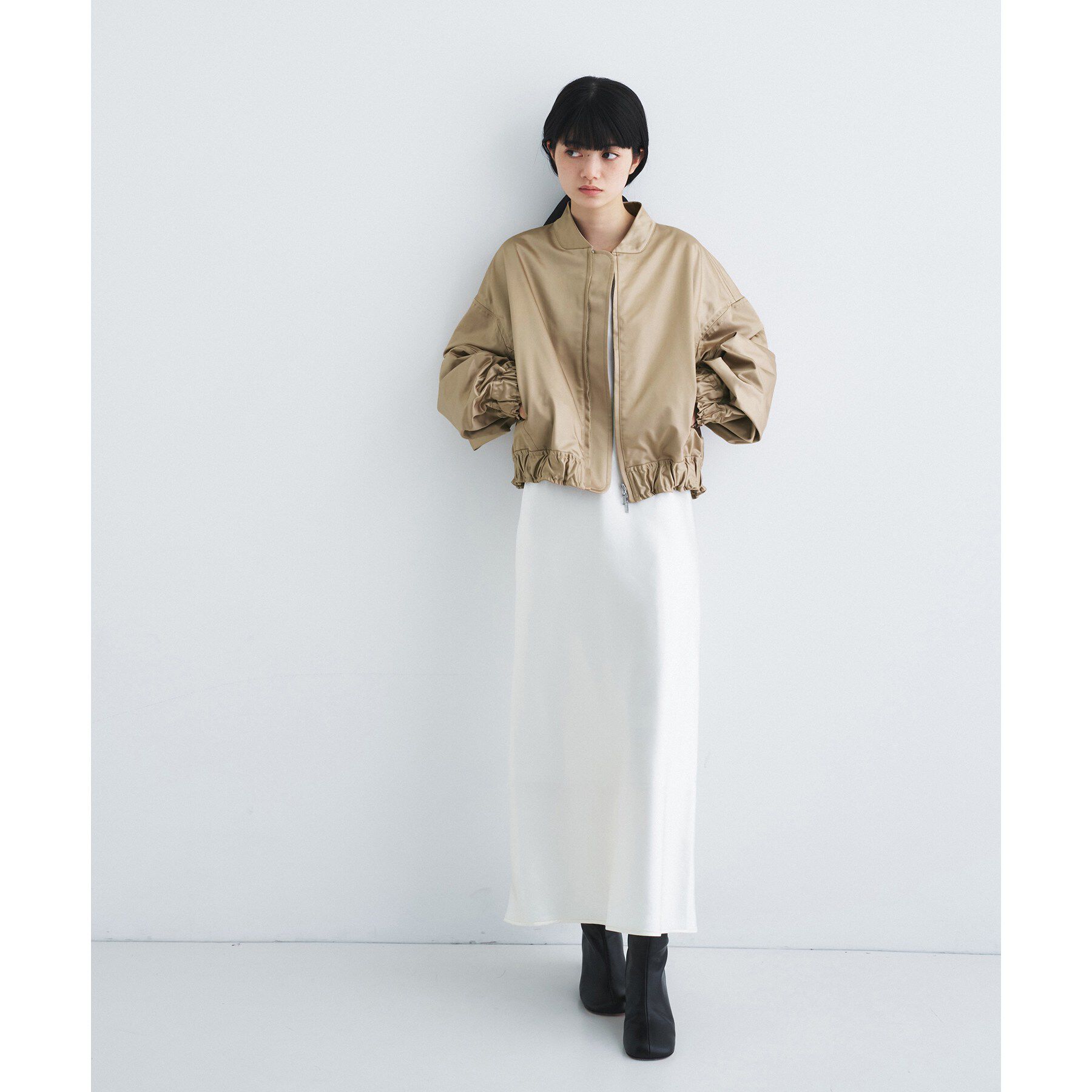 CODE A「satin bomber jacket」|ブルゾン・スタジャン|