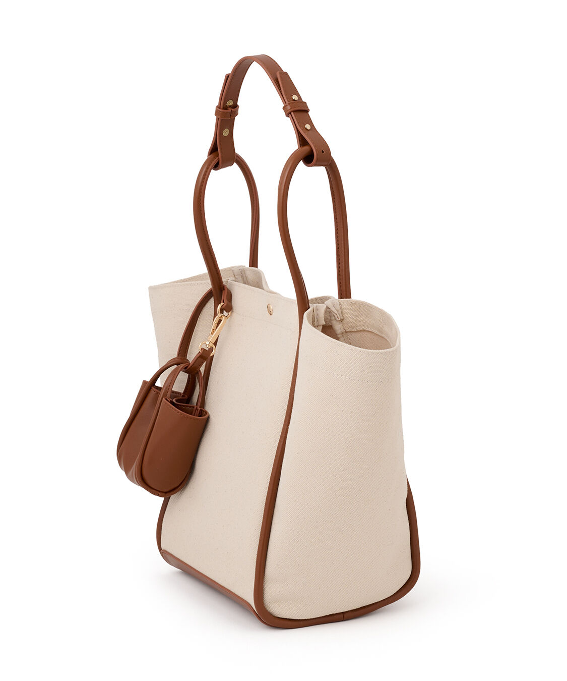 COCO DEAL「バイカラートリミングキャンバストート」|トートバッグ|