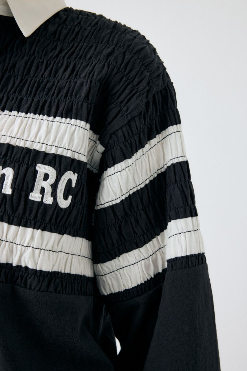 MOUSSY「SHIRRING RUGBY シャツ」|Tシャツ・カットソー|