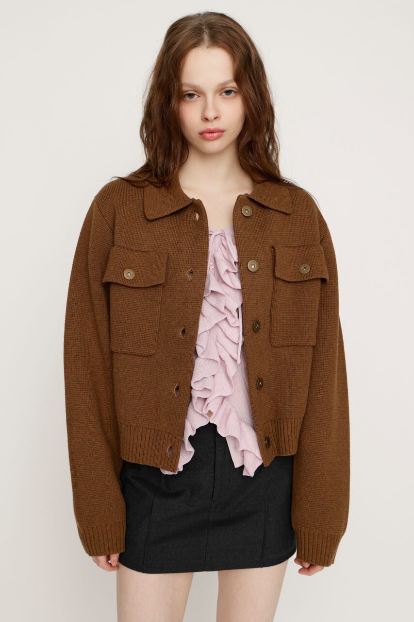 SLY「FRONT BUTTON KNIT カーディガン」|カーディガン|CAM