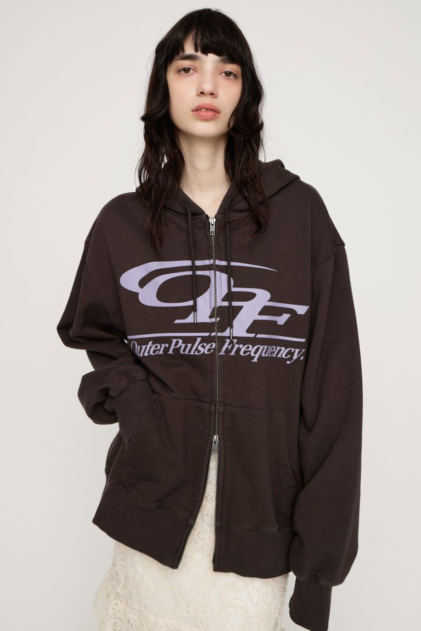 SLY「LOGO OVER HOODIE」|パーカー|BRN