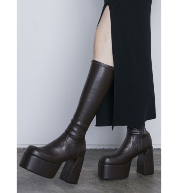EMODA「バルキープランプフィットブーツ」|ロングブーツ|