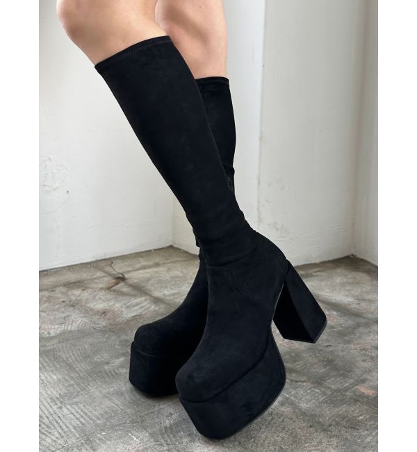 EMODA「バルキープランプフィットブーツ」|ロングブーツ|