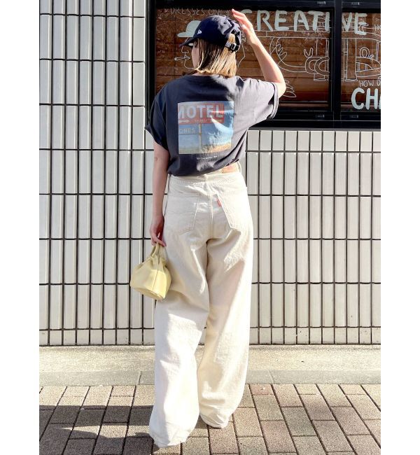 Ungrid「ハイウエストオーガニックコットンルーズデニム」|デニム|