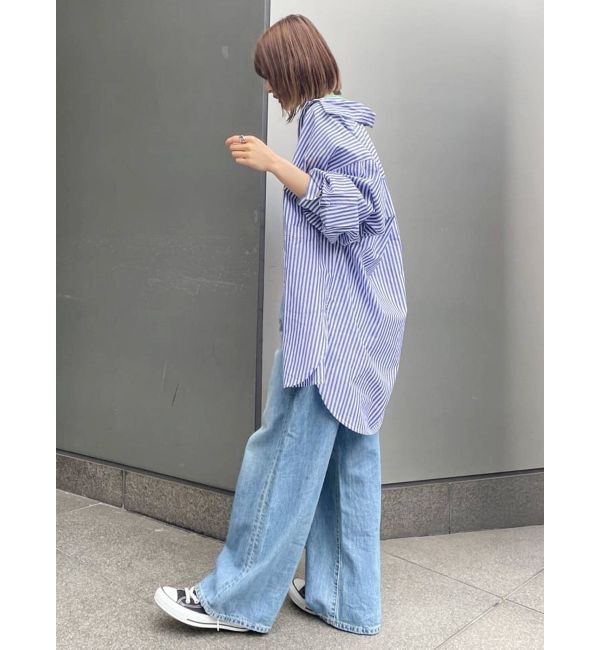 Ungrid「ハイウエストオーガニックコットンルーズデニム」|デニム|