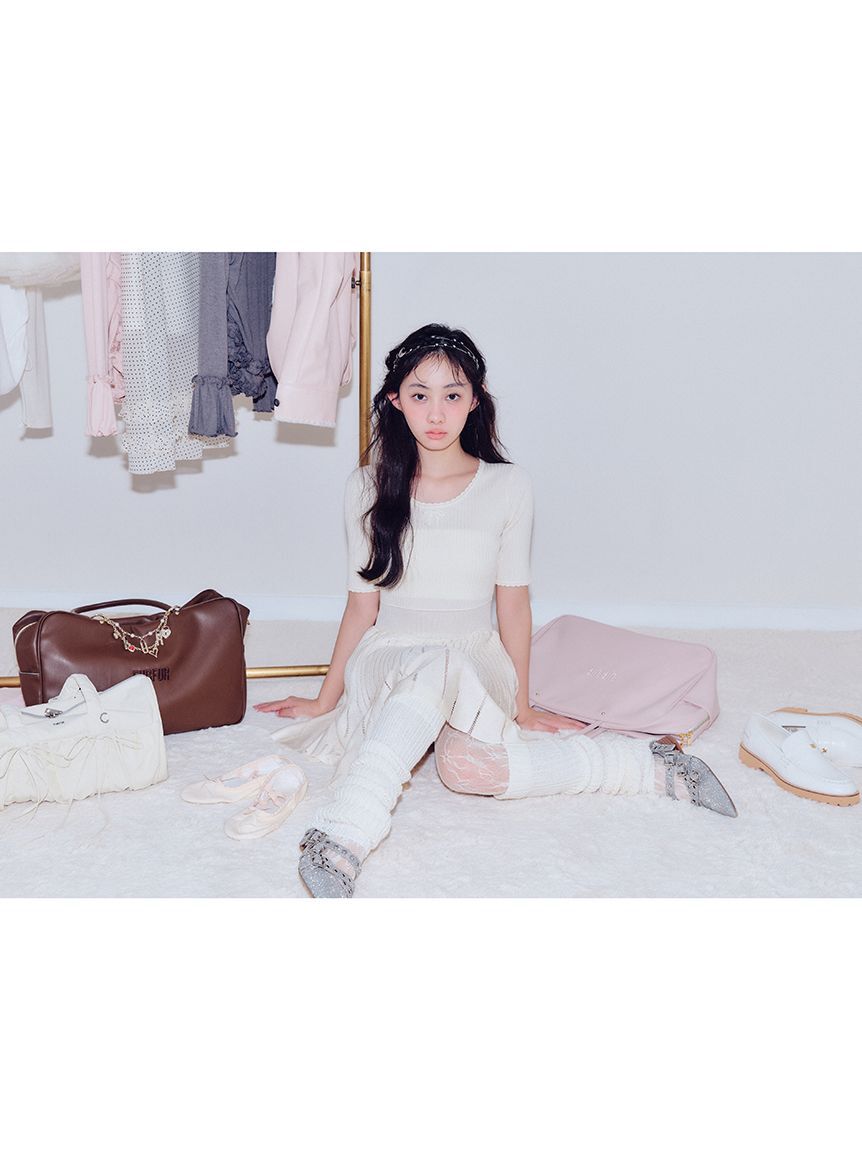 FURFUR「フィットフレアリブニットミニワンピース」|ワンピース|