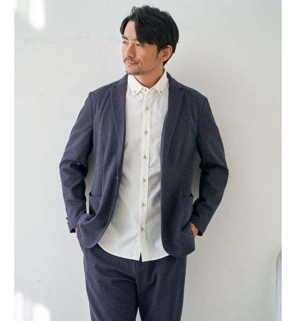 IKKA LOUNGE「【セットアップ対応】GOKU楽ワークライトデニムジャケット」|テーラードジャケット|