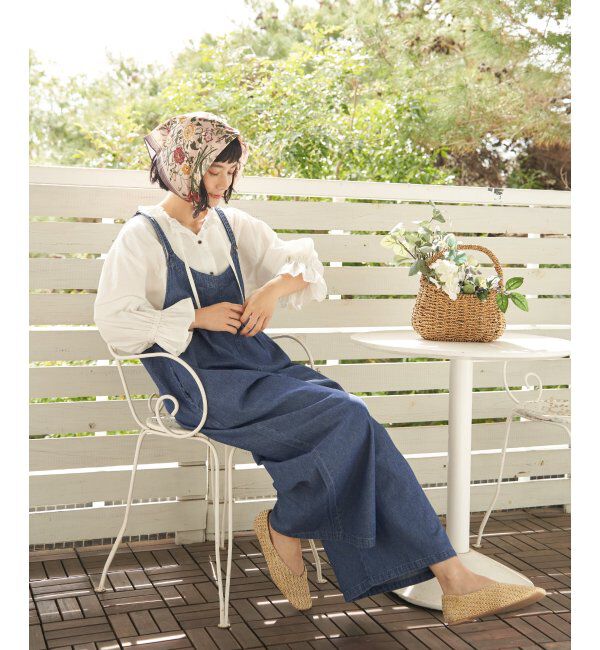 Lbc with Life「デニムコットンシャーリングブラウス」|シャツ・ブラウス|