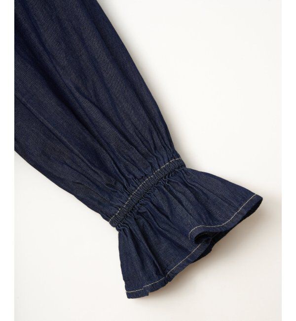 Lbc with Life「デニムコットンシャーリングブラウス」|シャツ・ブラウス|