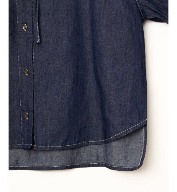 Lbc with Life「デニムコットンシャーリングブラウス」|シャツ・ブラウス|