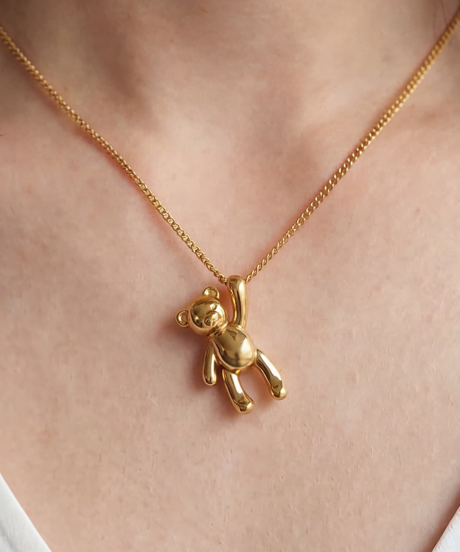 STYLE DELI「【DELI by】ベアモチーフペンダントネックレス」|ネックレス|ゴールド