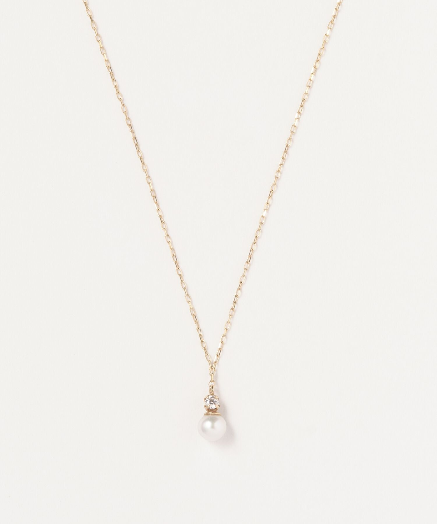 Phoebe「【K10】ジュエルラックネックレス　パール/BOX付き/全長:40cm」|ネックレス|