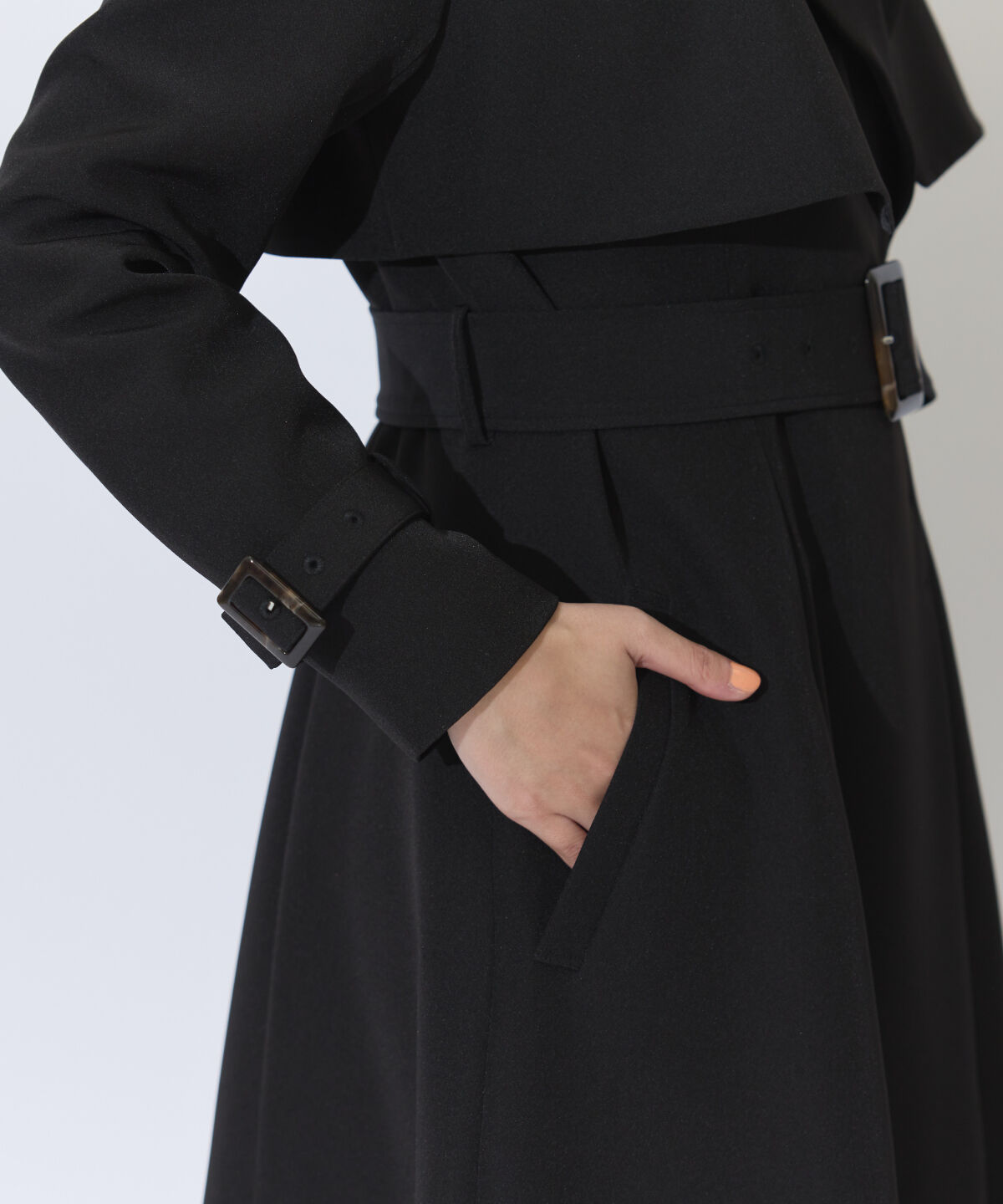 アンドクチュール「ミニマルムードトレンチコート」|トレンチコート|