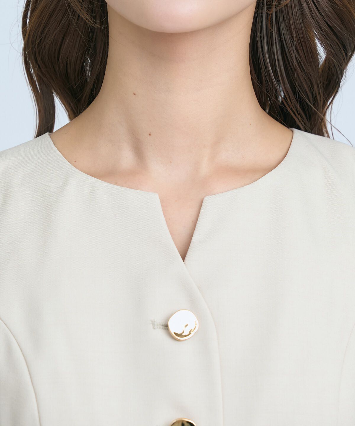 アンドクチュール「ショートジレレイヤードワンピース」|ワンピース|