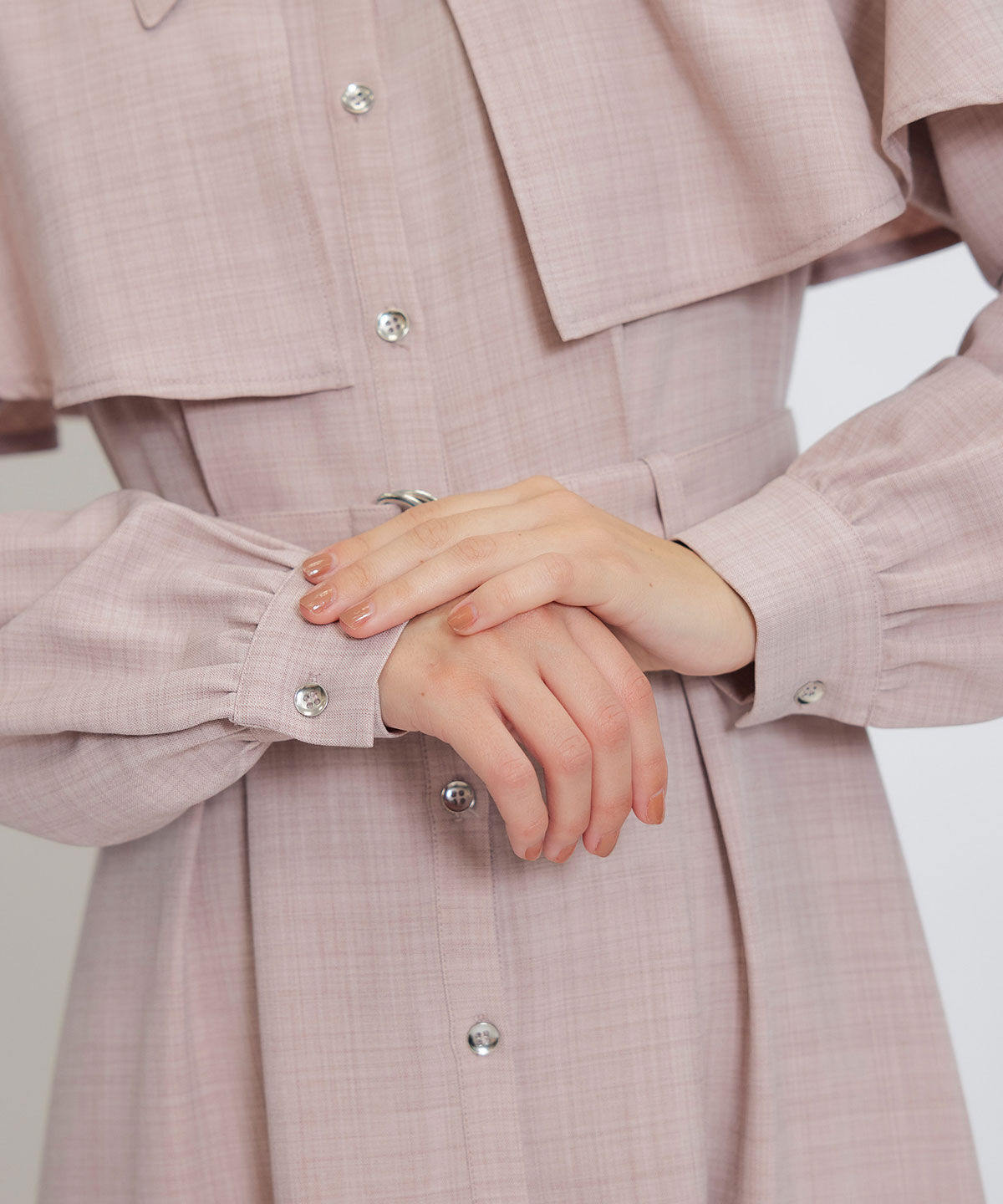 REDYAZEL「ケープライクロングフレアワンピース」|ワンピース|