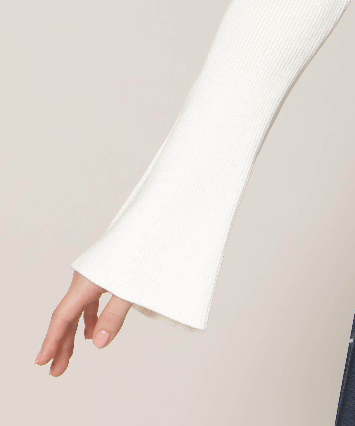 WILLSELECTION「リボンレースカラーフレアスリーブニット」|ニット・セーター|