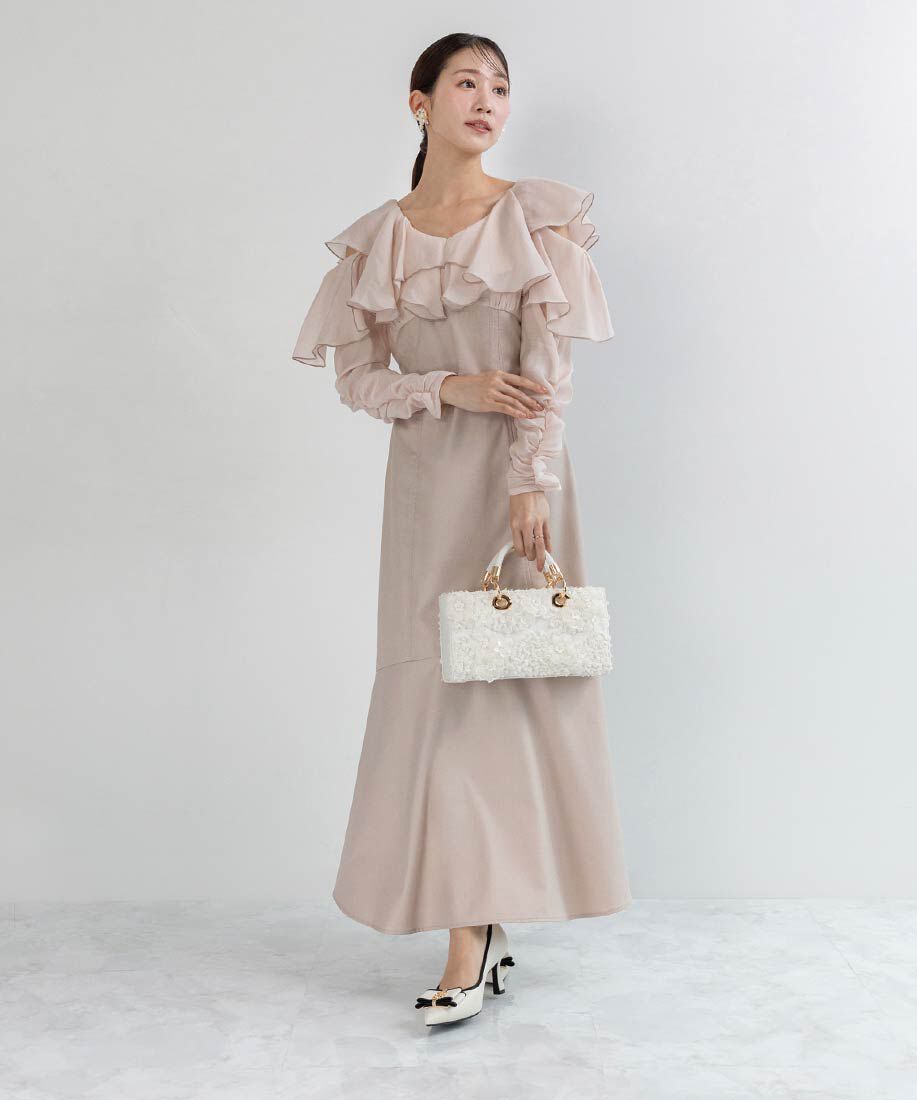  「【走れる美脚パンプス】モノグラムパーツリボンフィットパンプス」|パンプス|