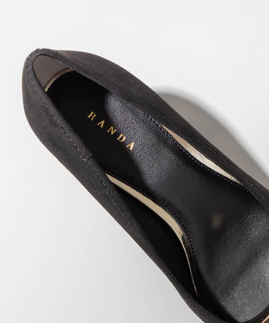  「【走れる美脚パンプス】モノグラムパーツリボンフィットパンプス」|パンプス|