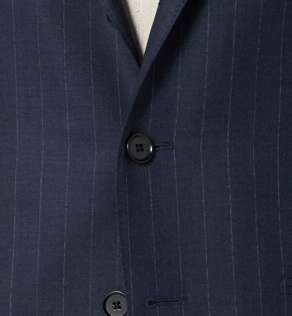 UNITED ARROWS「シャークスキン ストライプ シングル3B  スーツ S‐MODEL ヨコストレッチ・撥水・防しわ」|スーツ|