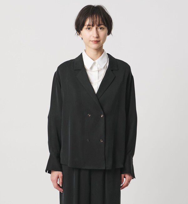 UNITED ARROWS「オープンカラー シャツ ジャケット」|シャツ・ブラウス|