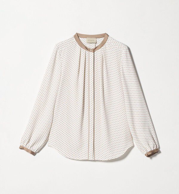 UNITED ARROWS「バイカラー パイピング ブラウス ‐ウォッシャブル‐」|シャツ・ブラウス|