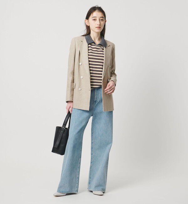 UNITED ARROWS「6ボタン リネン ブレザー ジャケット」|テーラードジャケット|