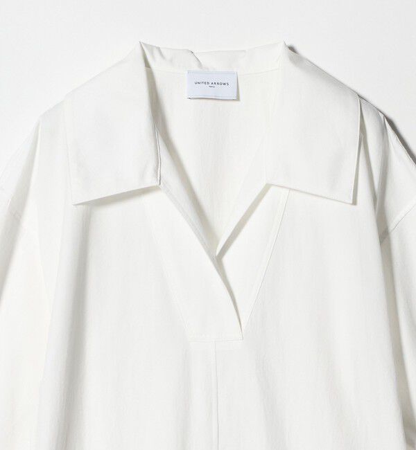 UNITED ARROWS「コットン スキッパー シャツ ワンピース ‐ウォッシャブル‐」|ワンピース|