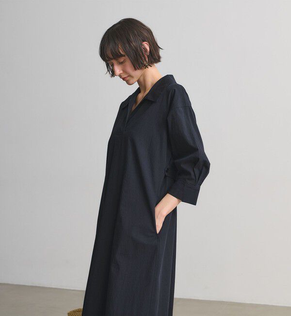 UNITED ARROWS「コットン スキッパー シャツ ワンピース ‐ウォッシャブル‐」|ワンピース|