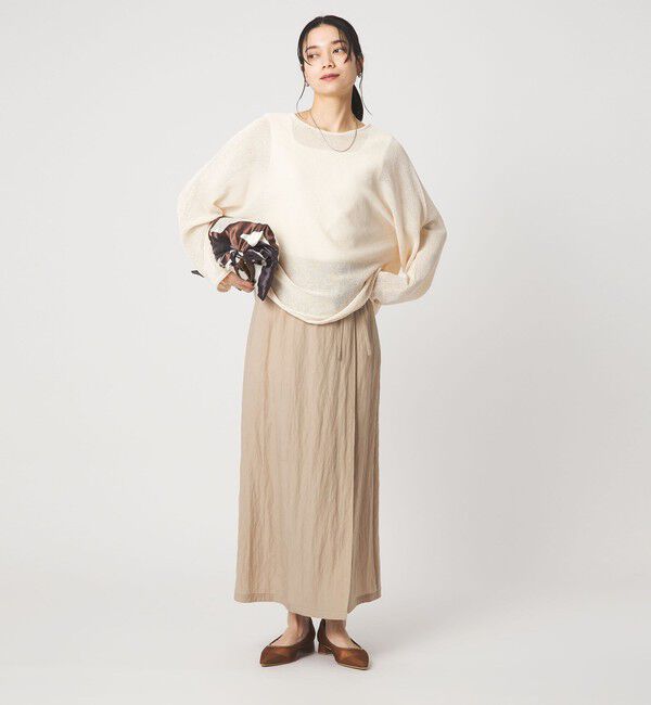 UNITED ARROWS green label relaxing「ペーパー ニット プルオーバー ウォッシャブル」|ニット・セーター|