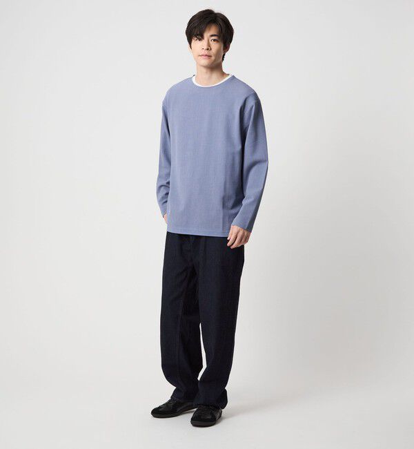 UNITED ARROWS green label relaxing「KIVANC ノーカラー 長袖 Tシャツ」|Tシャツ・カットソー|