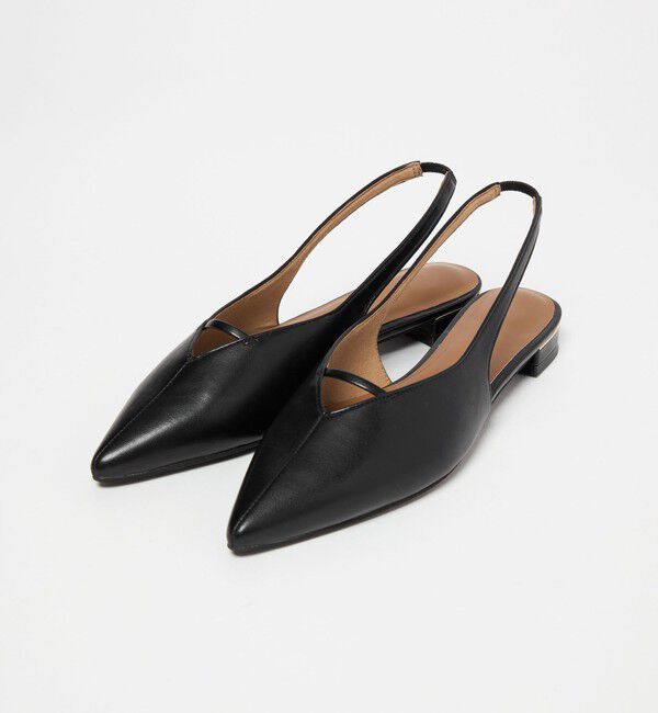 UNITED ARROWS green label relaxing「ポインテッド Vカットバー スリングバックシューズ / サンダル / パンプス」|パンプス|