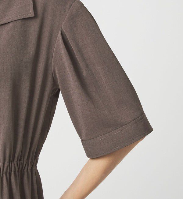 UNITED ARROWS green label relaxing「Vカラー フレア ボタン ワンピース」|ワンピース|