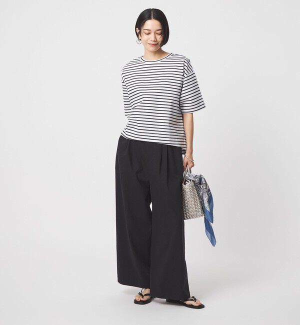 UNITED ARROWS green label relaxing「クロップド ポンチ Tシャツ」|Tシャツ・カットソー|