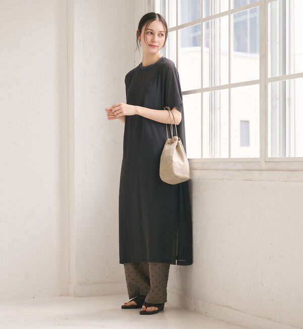 BEAUTY&YOUTH UNITED ARROWS「シフォンレイヤード ドルマンスリーブ ワンピース 」|ワンピース|