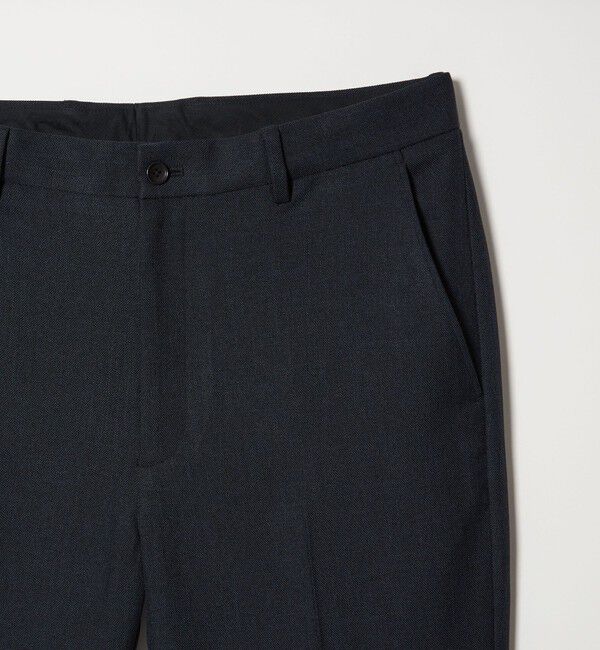 BEAUTY&YOUTH UNITED ARROWS「【WEB限定 WARDROBE SMART】LANATEC シャンブレー ノープリーツ パンツ」|スラックス|