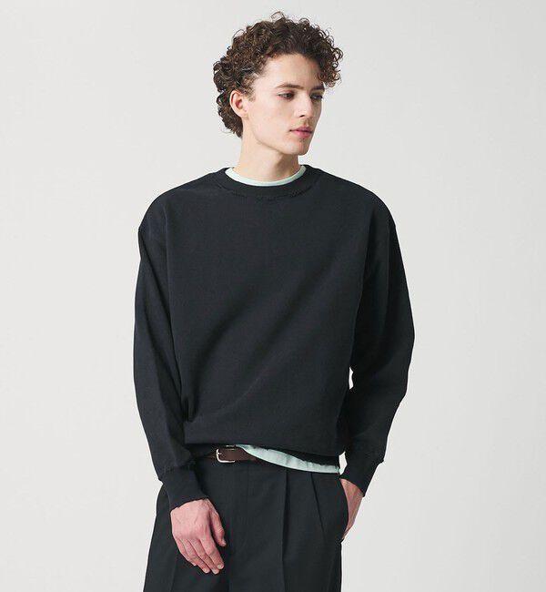 BEAUTY&YOUTH UNITED ARROWS「ピーチスキン ダメージ クルーネック スウェット」|スウェット・ジャージ|