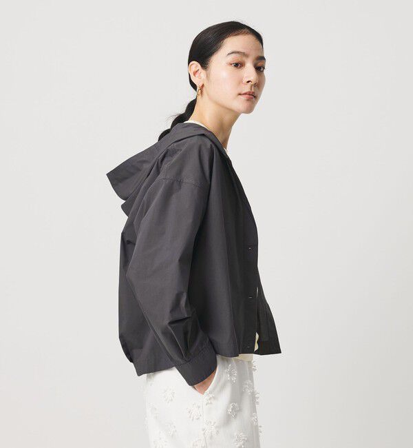 BEAUTY&YOUTH UNITED ARROWS「ポリエステルコットン フードシャツ」|シャツ・ブラウス|DK.GRAY