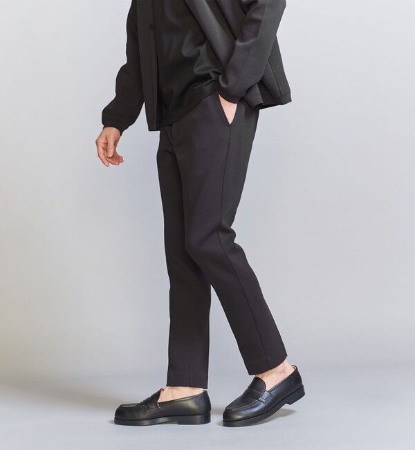 BEAUTY&YOUTH UNITED ARROWS「【WEB限定 WARDROBE SMART】ダブルニット ノープリーツ スラックス パンツ/セットアップ対応	【抗菌・防臭」|スラックス|