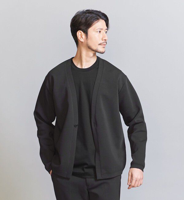 BEAUTY&YOUTH UNITED ARROWS「【WEB限定 WARDROBE SMART】ダブルニット カーディガン/セットアップ対応【抗菌・防臭】」|カーディガン|