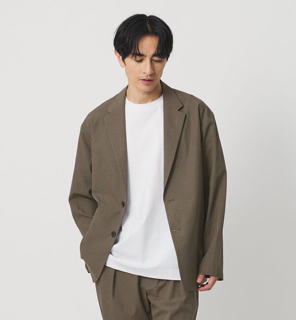 BEAUTY&YOUTH UNITED ARROWS「KOMATSU PACK 2ボタン リラックス ジャケット セットアップ対応 撥水 ウォッシャブル」|テーラードジャケット|MOCA