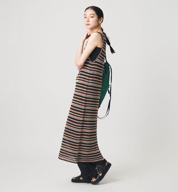 BEAUTY&YOUTH UNITED ARROWS「コットン メッシュ ボーダーワンピース」|ワンピース|