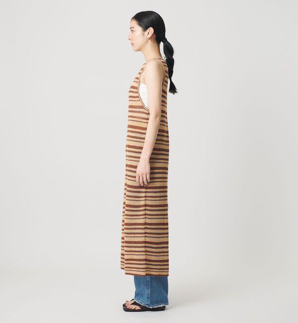 BEAUTY&YOUTH UNITED ARROWS「コットン メッシュ ボーダーワンピース」|ワンピース|