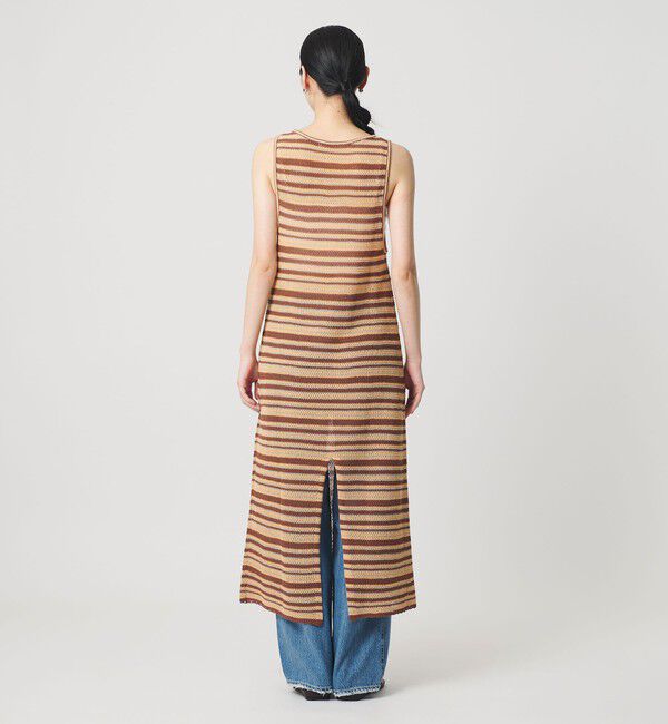 BEAUTY&YOUTH UNITED ARROWS「コットン メッシュ ボーダーワンピース」|ワンピース|