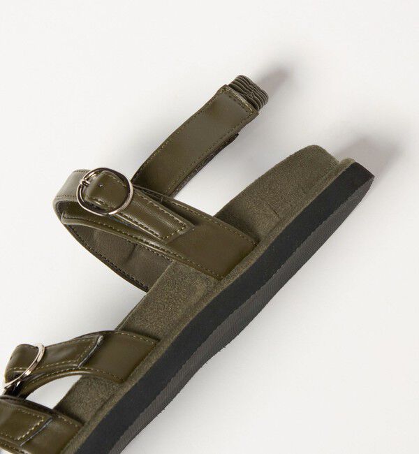 BEAUTY&YOUTH UNITED ARROWS「ダブルクロス ベルト バックストラップ サンダル」|サンダル|