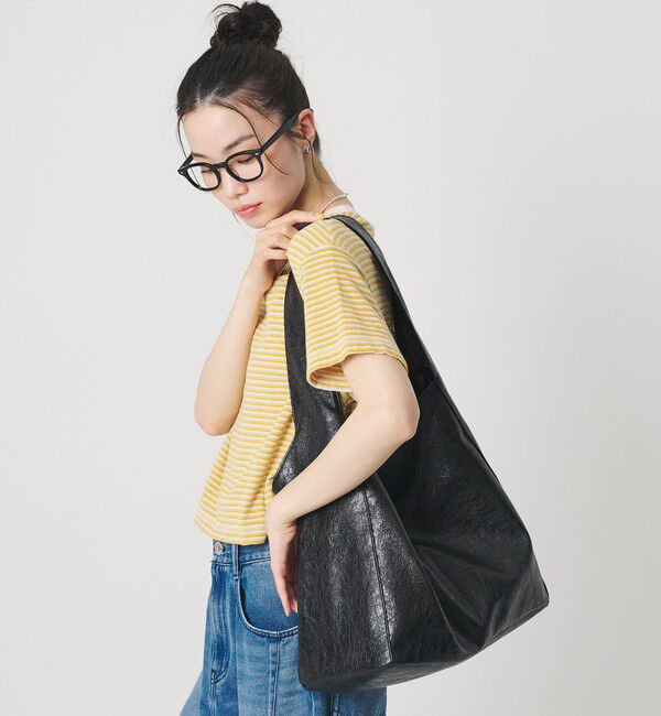 BEAUTY&YOUTH UNITED ARROWS「レザーライク ビッグ ワンショルダーバッグ」|ショルダー・メッセンジャー|