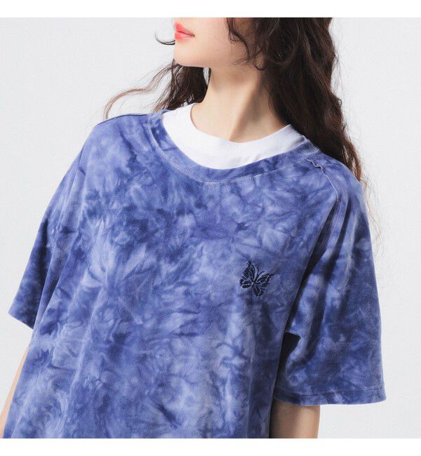 BEAMSBOY「【別注】NEEDLES / ベロア Uネック Tシャツ」|Tシャツ・カットソー|