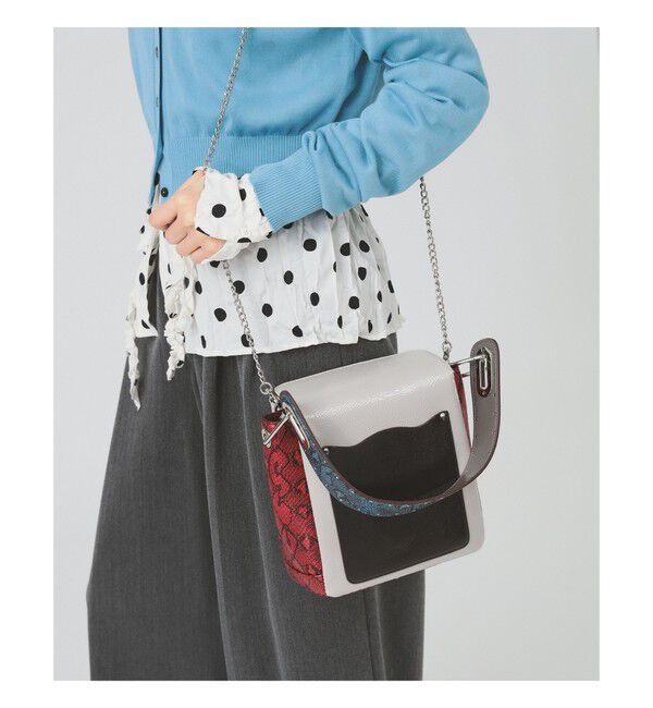 Ray BEAMS 「配色 ワンハンドル バッグ」|その他|GREY