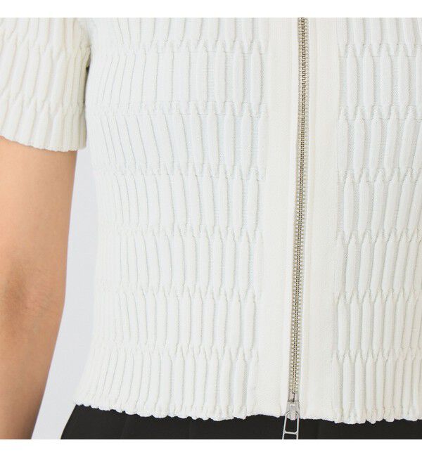 Ray BEAMS 「リブ ジップ ポロ カーディガン」|カーディガン|