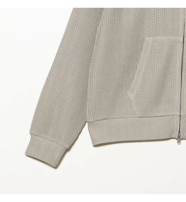 BEAMS「メッシュ ジップアップ フーディ【リラックスフィット】」|スウェット・ジャージ|