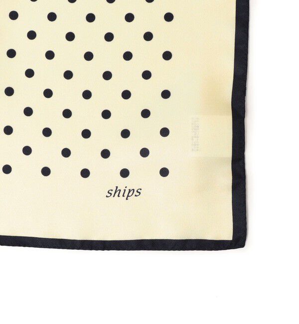 SHIPS for women「ドットシルクスカーフ 65&times;65」|バンダナ・スカーフ|